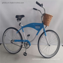 Custom Mens Cruiser Bicycle Beach Cruiser Bike with Basket